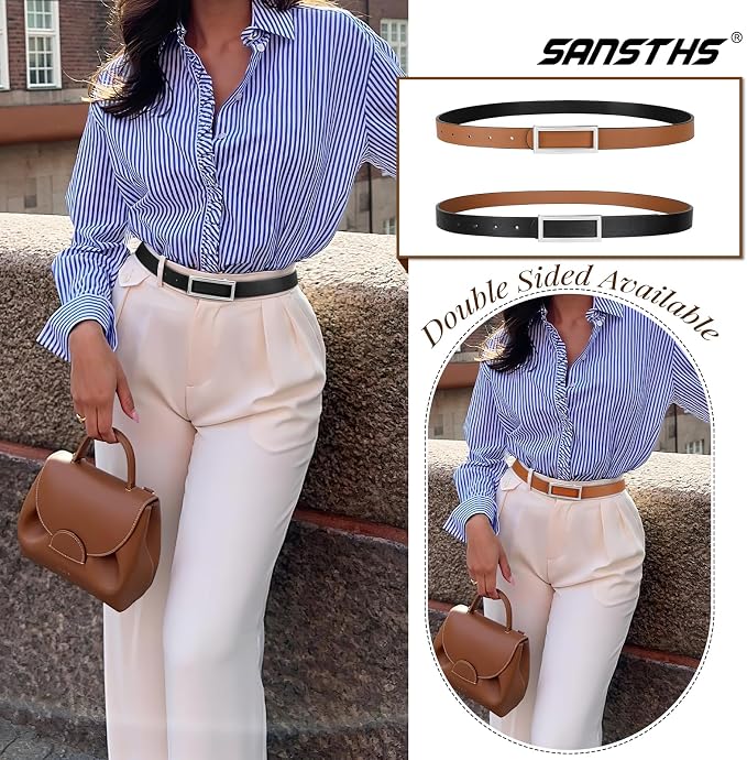 1pcs-black/Brown(sliver Buckle)