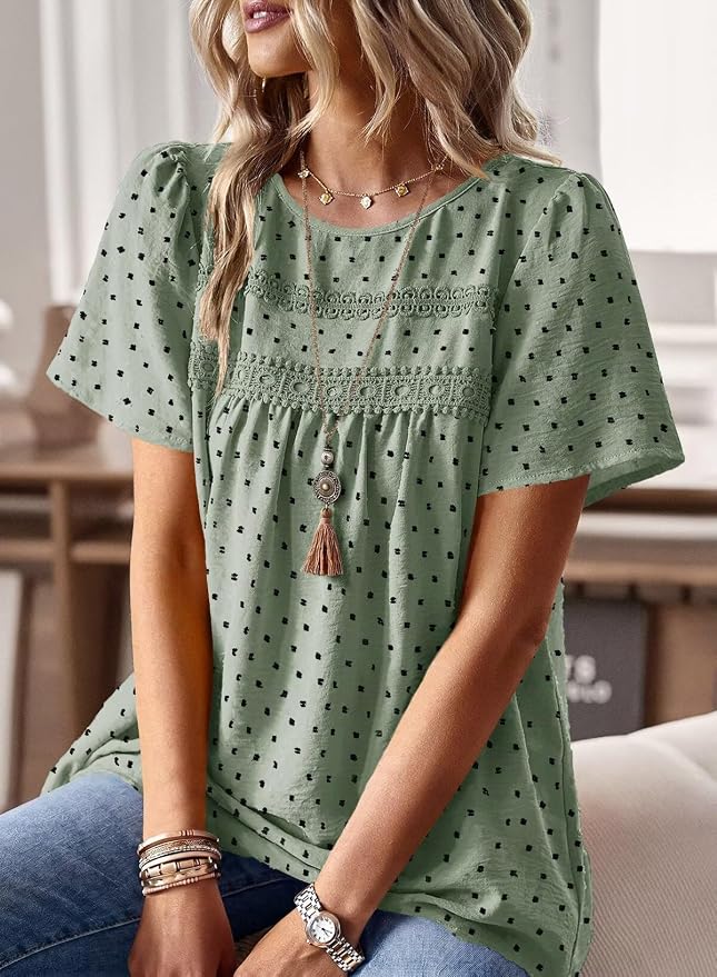 Light Green-black Dots