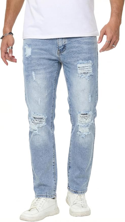 Light Blue Ripped