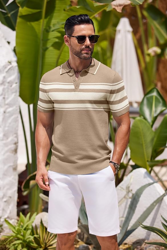 Khaki With White Stripes