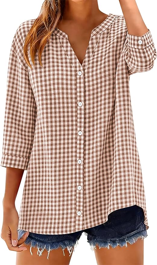 Light Brown Gingham
