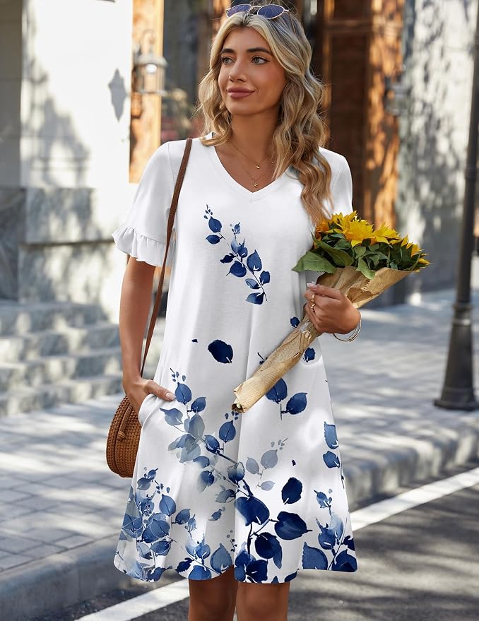 Blue White-print