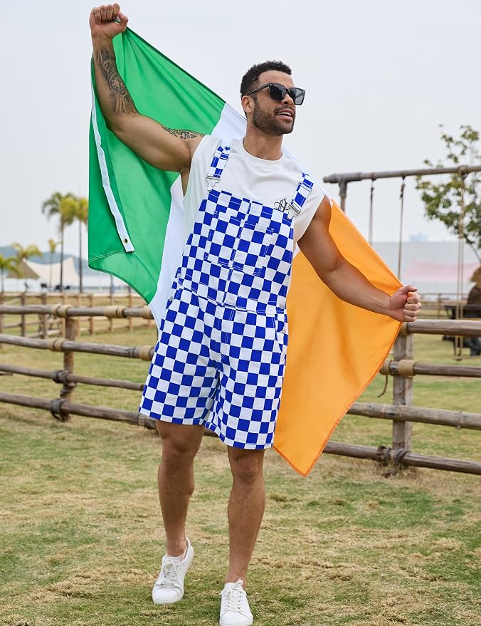 Blue and White Checkered