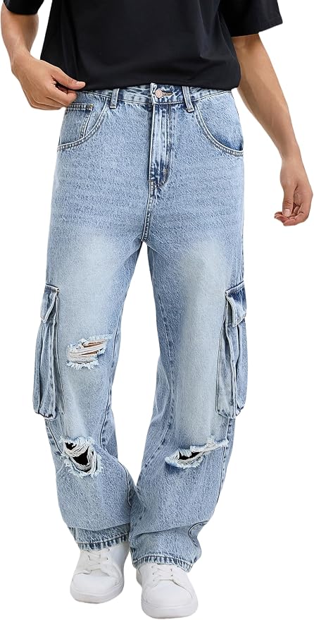 C#light Tinted Blue Ripped