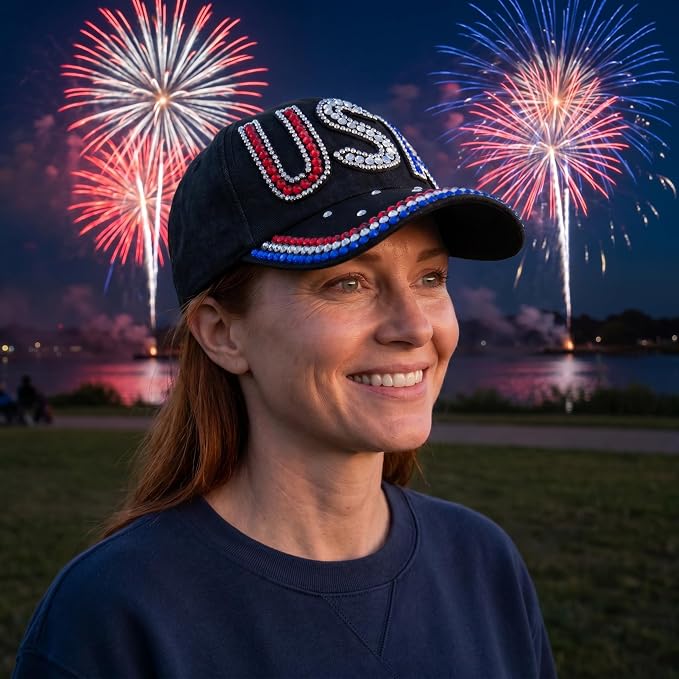 Usa Patriotic Hat (Black)