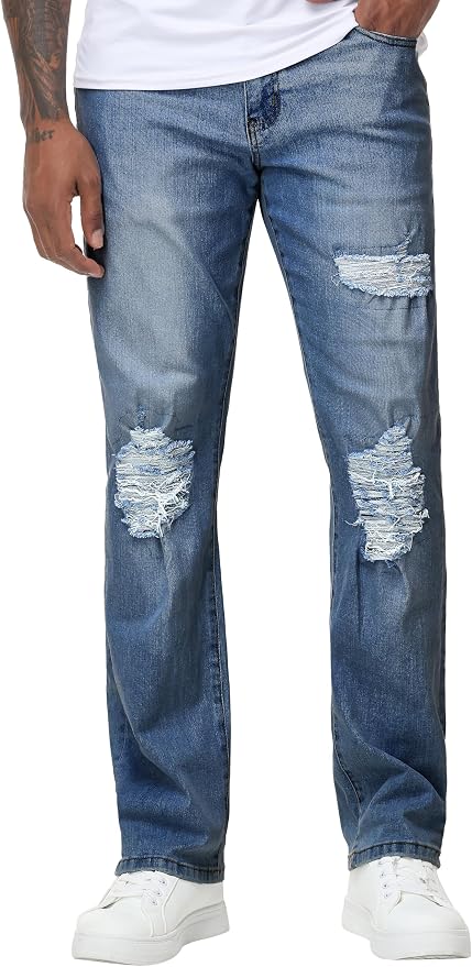 Dark Blue Ripped