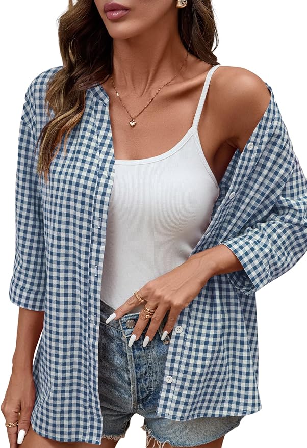 Navy Blue Gingham