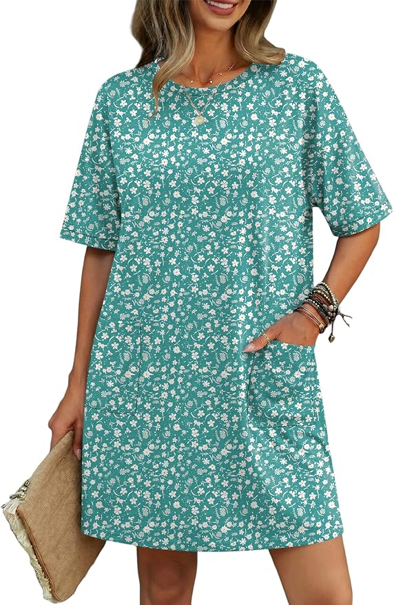 Blue Green Floral