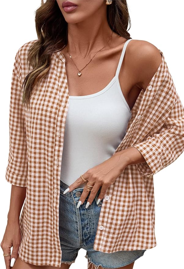 Light Brown Gingham