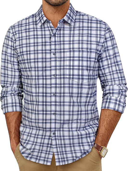 Blue and Black Plaid