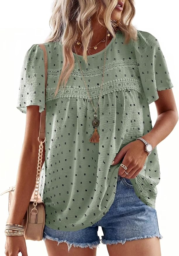 Light Green-black Dots
