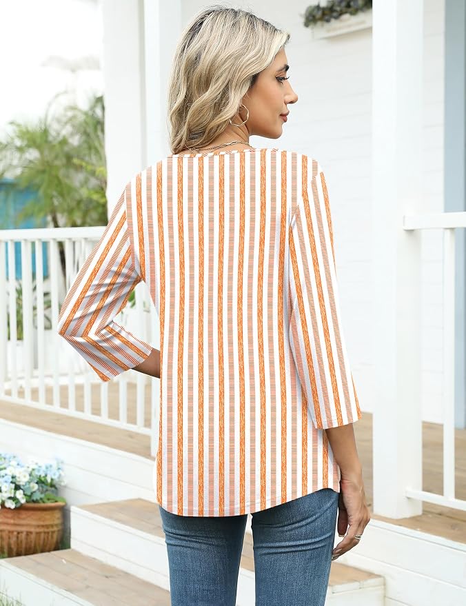 2-orange-white Stripes