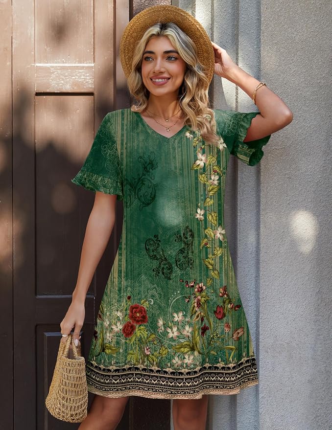 Green Floral