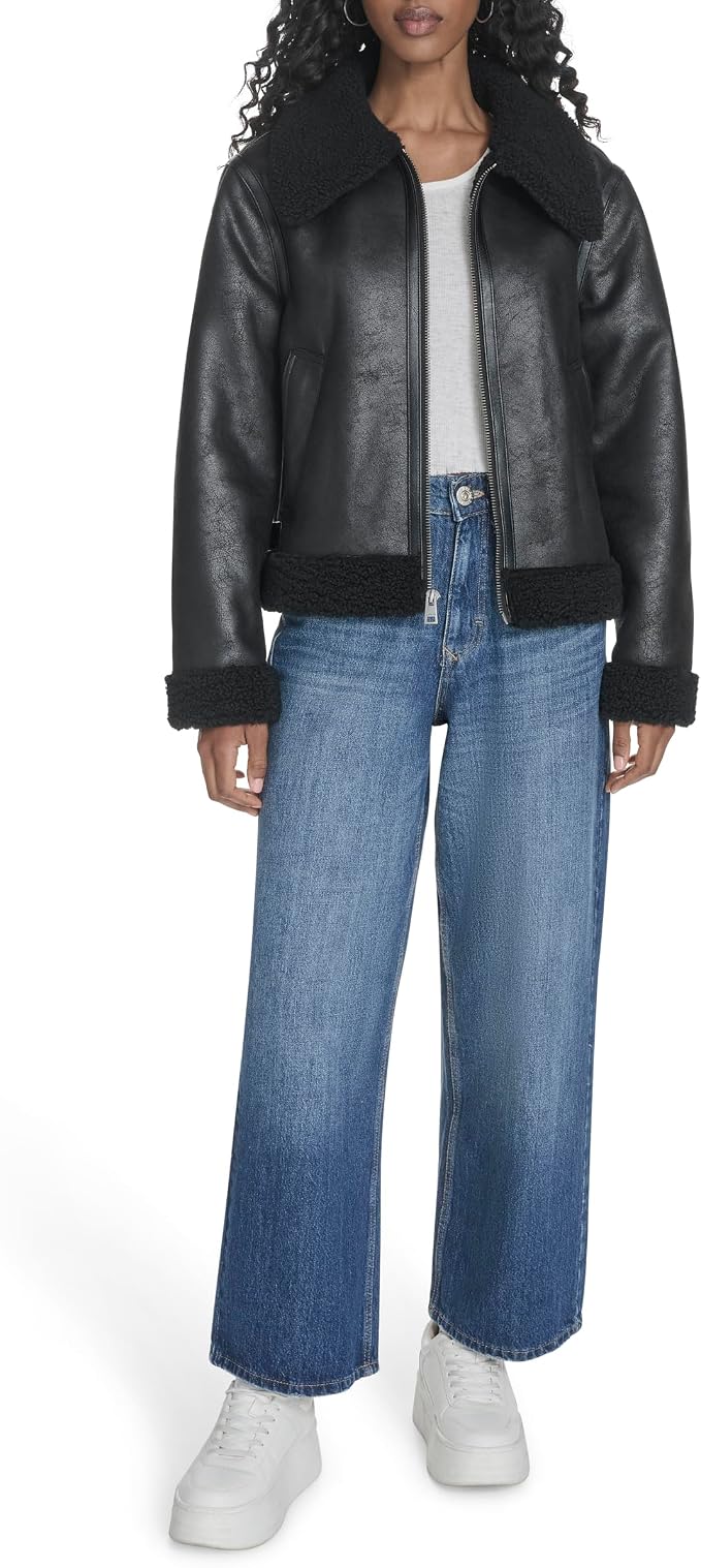 Black Faux Shearling