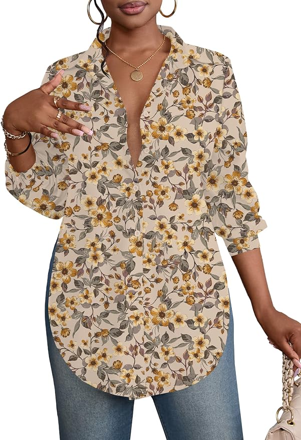 Khaki Floral