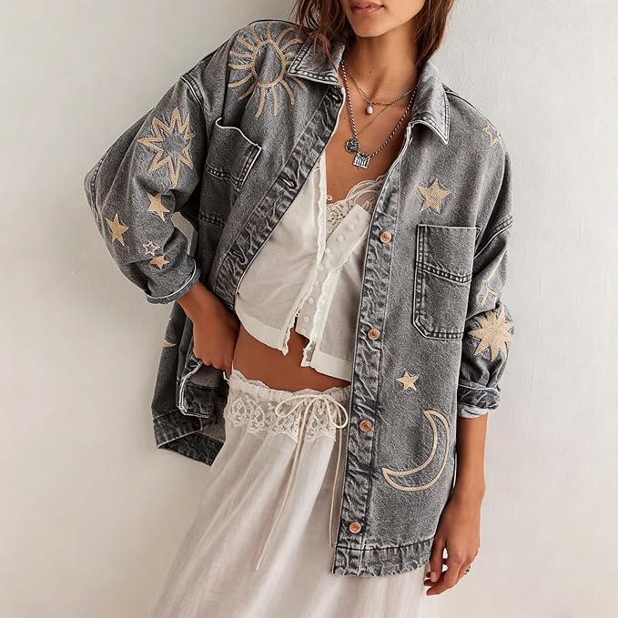Grey Embroidery