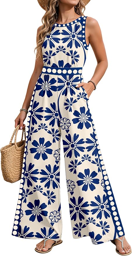 Beige+blue Flowers