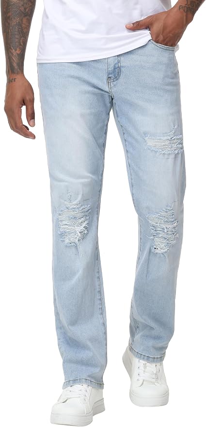 Light Blue Ripped
