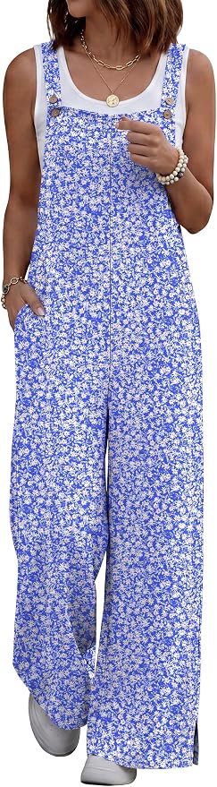 Blue White Floral