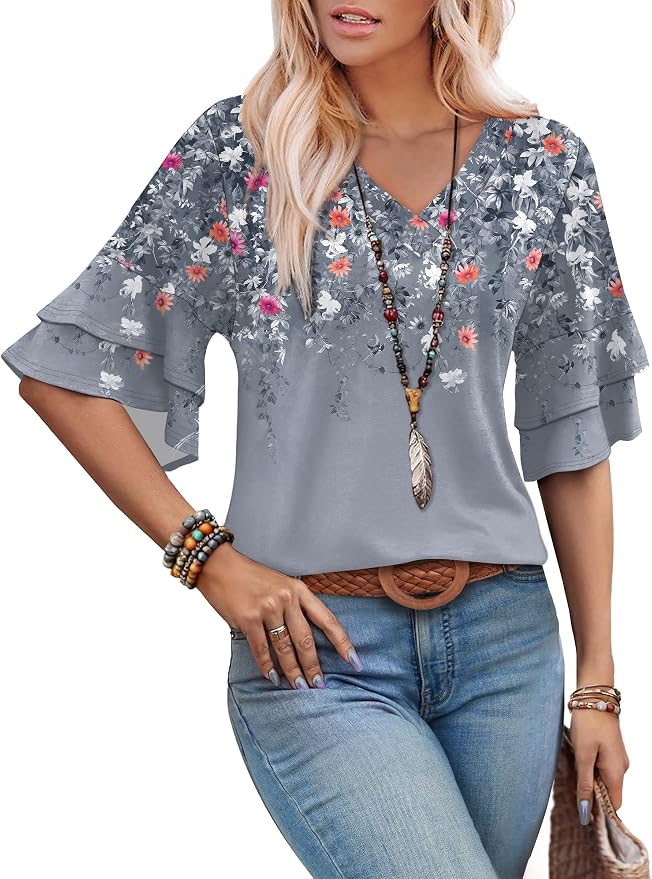 Grey Floral