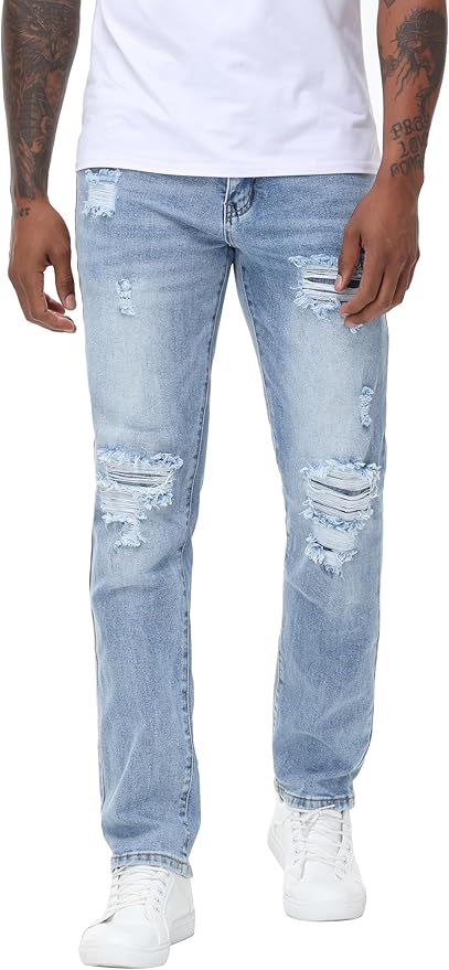 B#light Blue Ripped