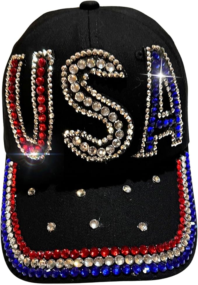 Usa Patriotic Hat (Black)