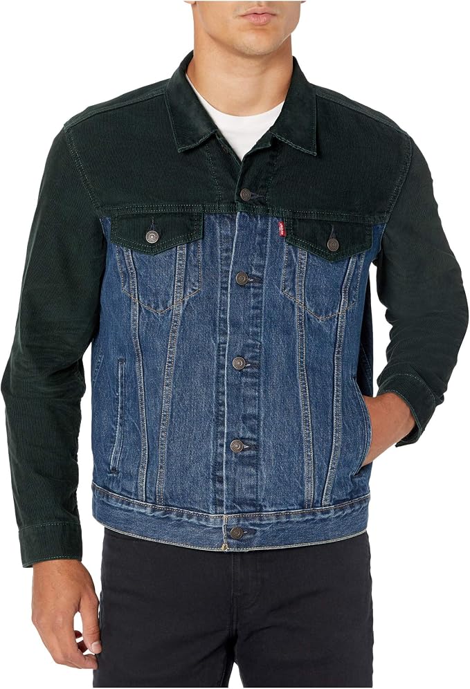 Green Cord and Indigo Denim