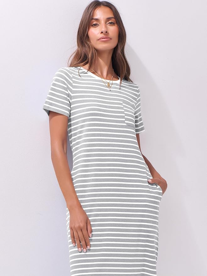 Grey White Stripe