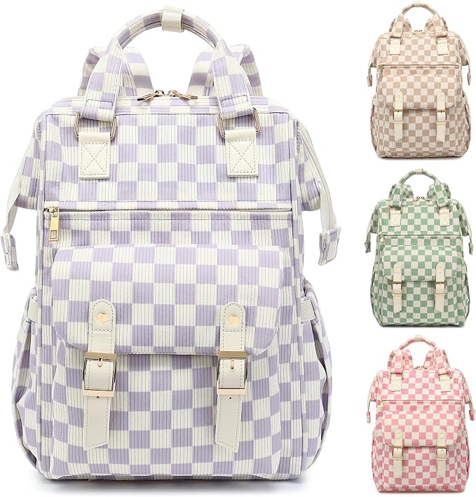 Corduroy Checkered Purple