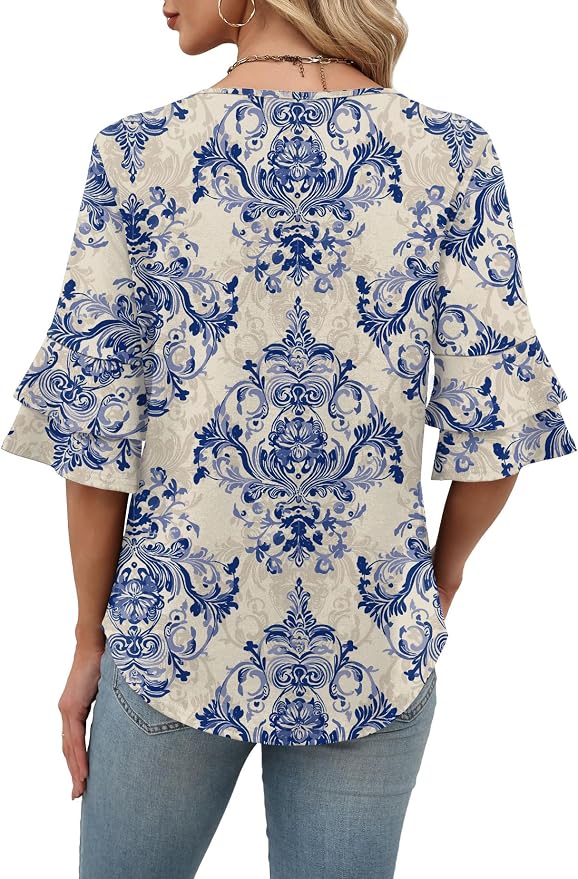Ethnic Blue Floral