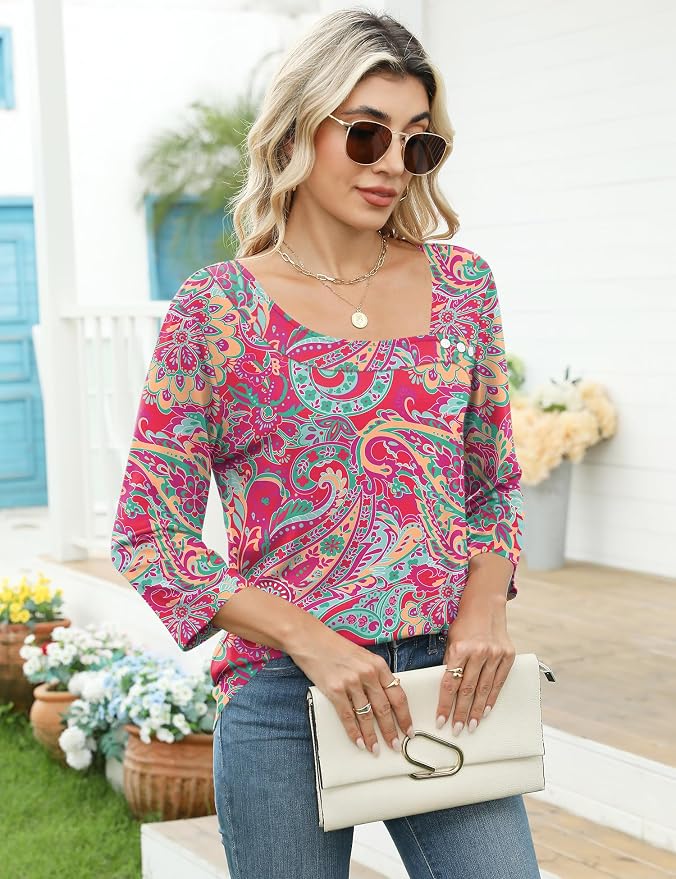 3-boho Hot Pink