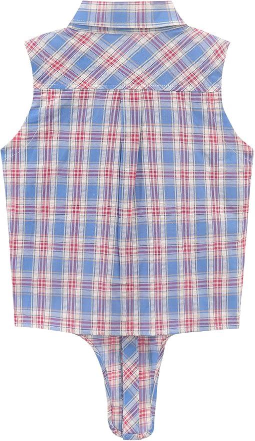 Snap Plaid Red Blue