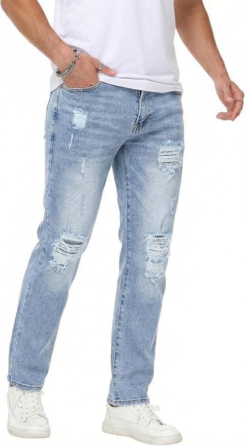 Light Blue Ripped