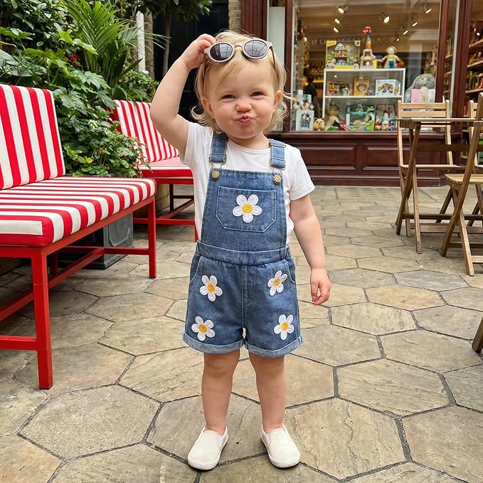 Denim-white Floral