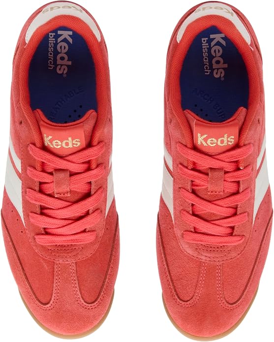 Orange/Snow White Suede/Leather