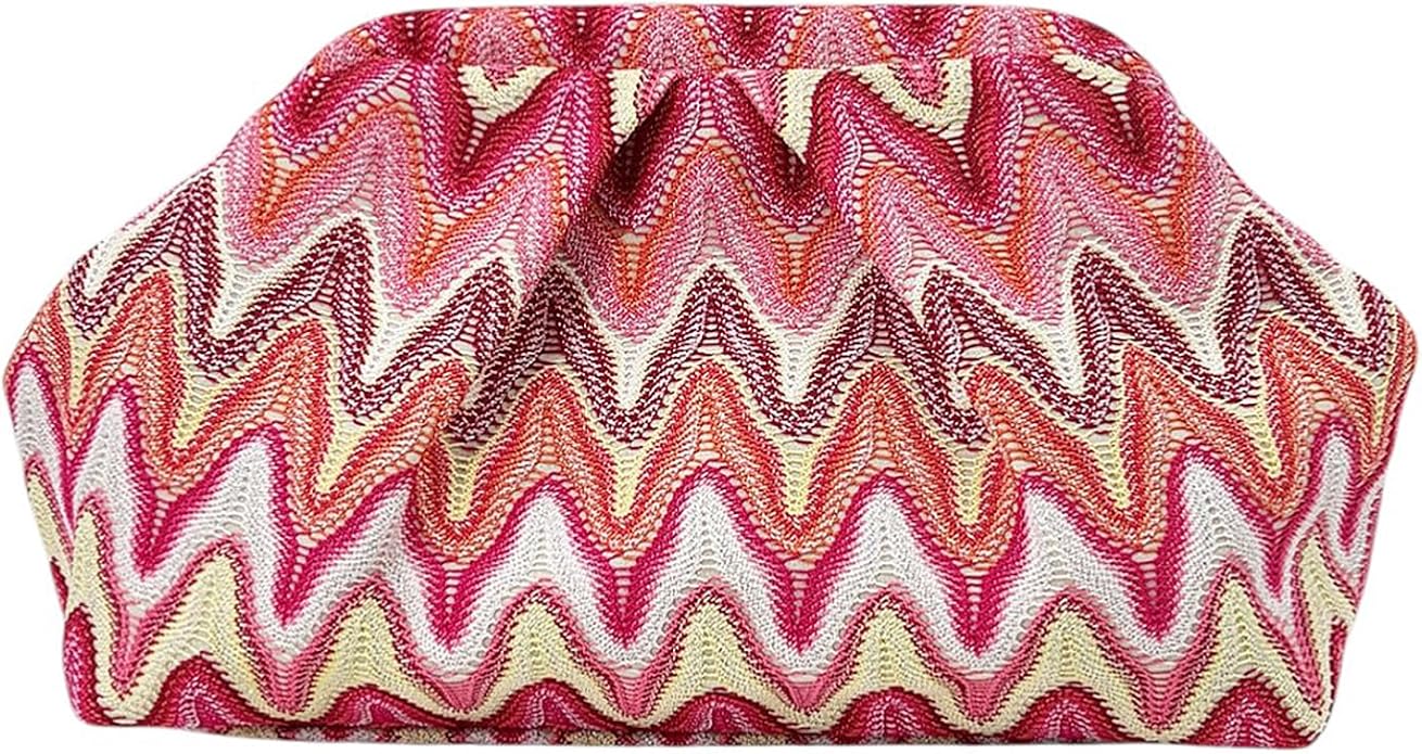 Pink Orange Moroccan Cloud Clutch