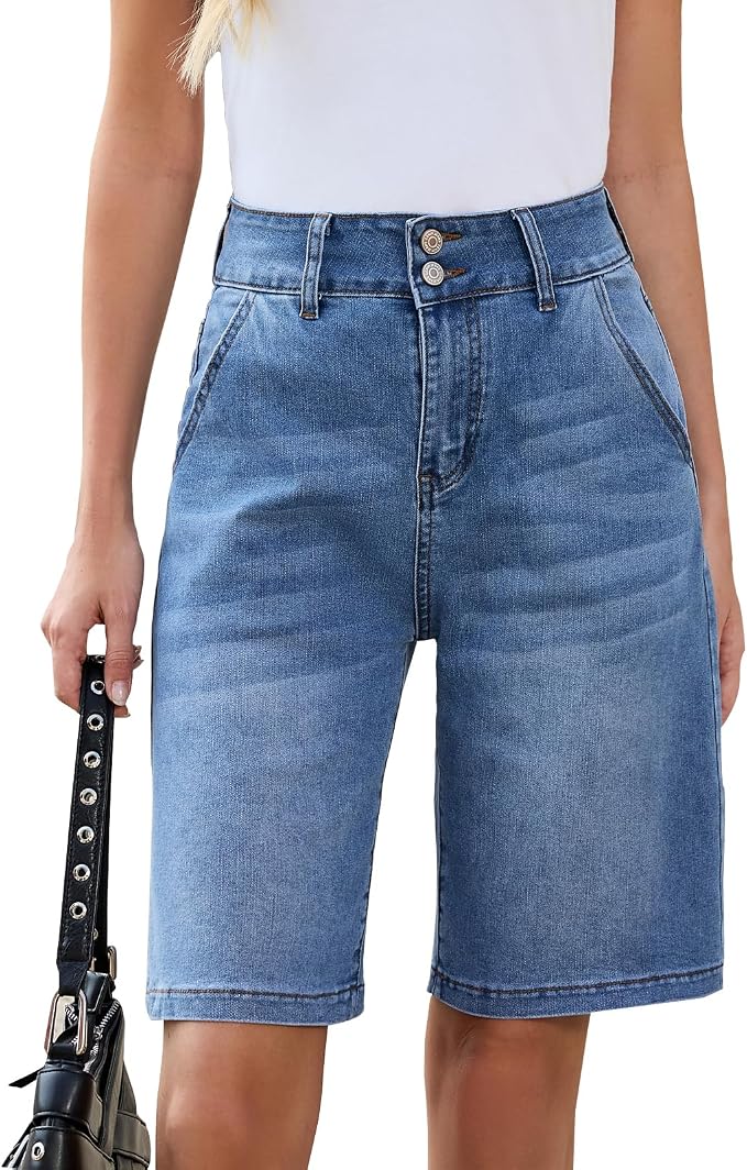 Medium Blue-double Button