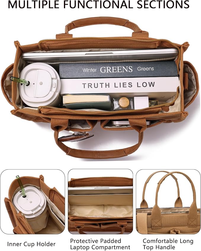 New Upgrade Brown With Compartments and Side Cup Holders
