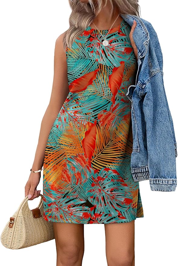 Floral Blue Orange