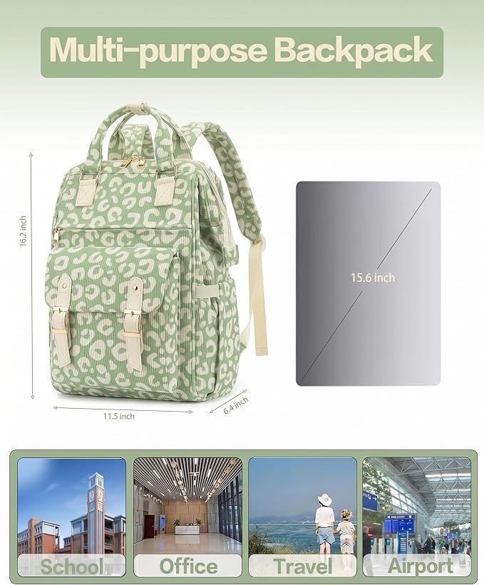 Leopard Matcha Green