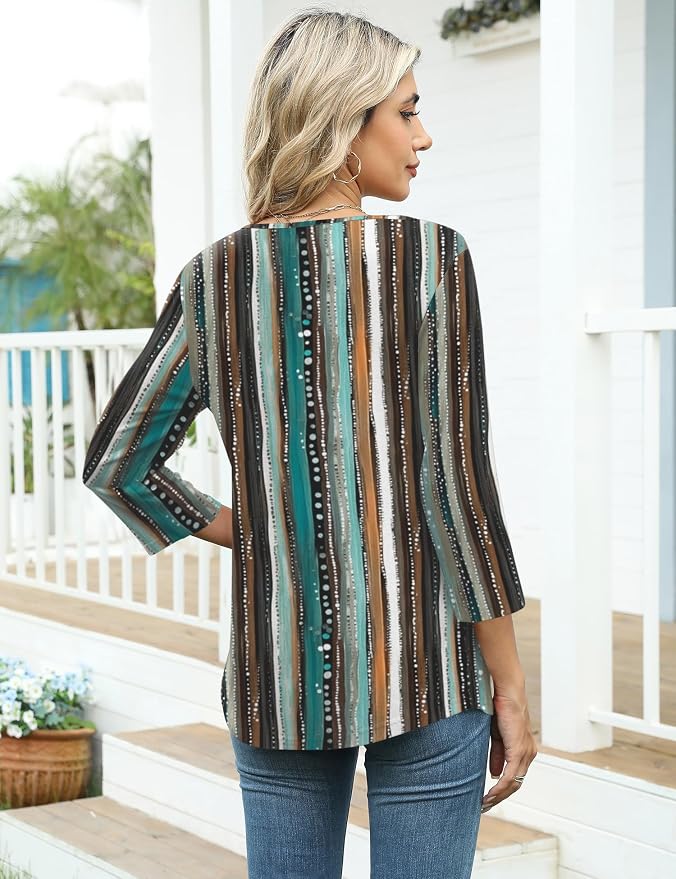 3-blue-brown Stripes