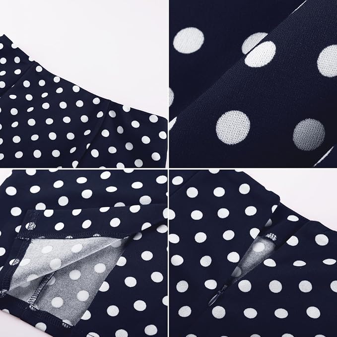 Navy Polka Dot
