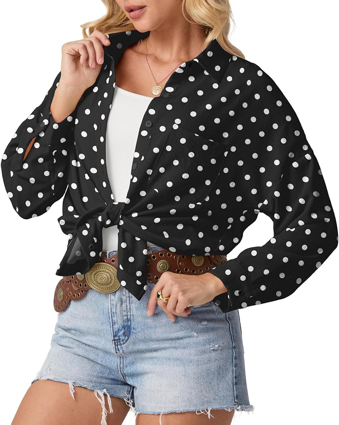White Black P01 Polka Dot