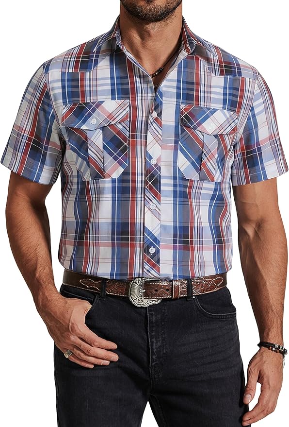 Red,blue,white Plaid