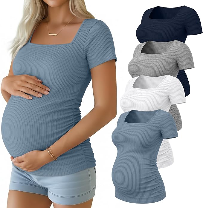 Navy Blue, Heather Gray, White, Haze Blue