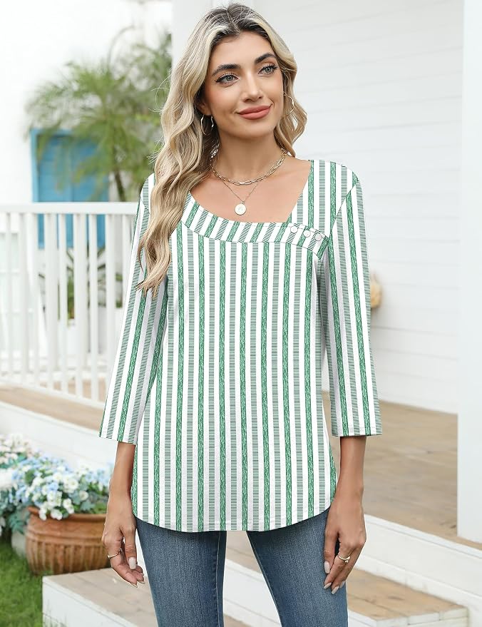 2-green-white Stripes