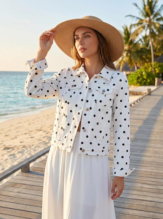 White Polka Dot