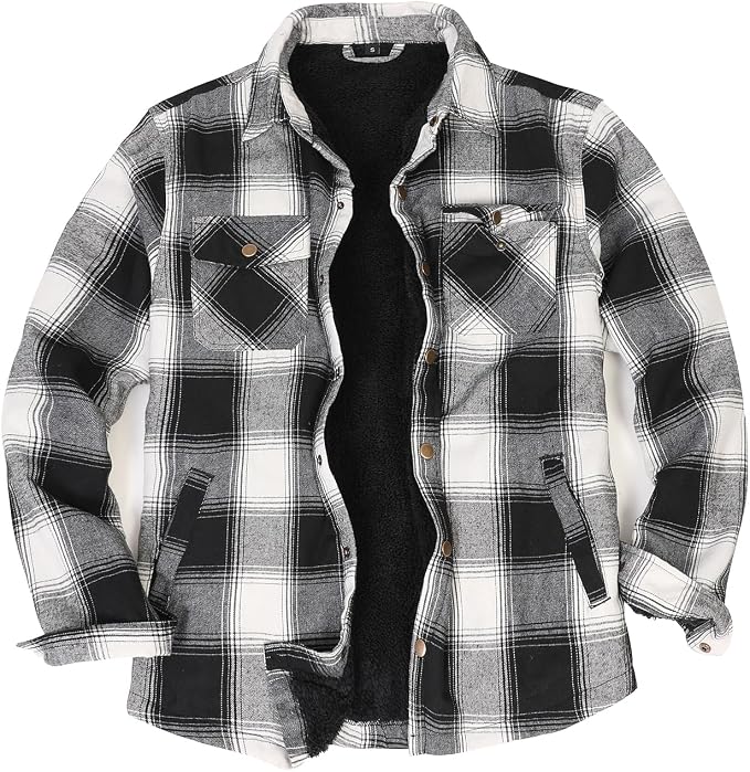 Sherpa Lined Ebony and Ivory