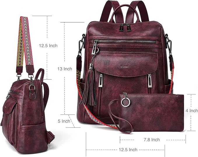 1-8 Two-tone Maroon