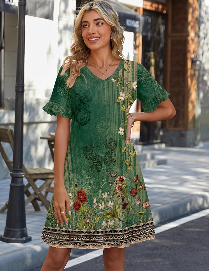 Green Floral